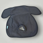 Waterproof child seat towel in charcoal grey, designed for baby and toddler car seats to prevent spills and leaks.