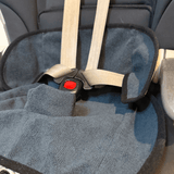 Waterproof Child Seat Towel for Toilet Training – 5-Point Harness | Charcoal Grey