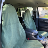 Waterproof Car Seat Towel – Moss Green | Towel Society