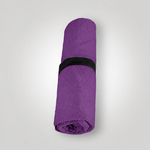 Purple towel rolled